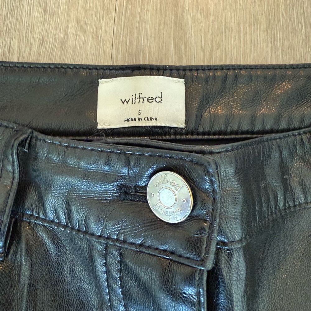 Aritzia Black Leather Pants - Picture 3 of 5